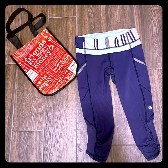 LULULEMON RUN A MARATHON CROP II, Size 4 - Picture 1 of 13